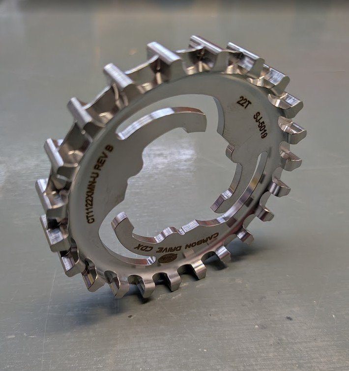 Gates Carbon Drive CDX Rear SureFit 3-Lobe Unified XMN-U Sprocket - Silver - 22T