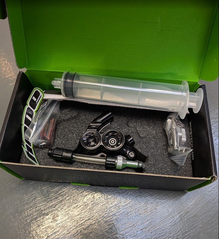 Hope RX4+ Caliper Complete - Flat Mount Rear+20 - DOT - Black - HBSPC74N