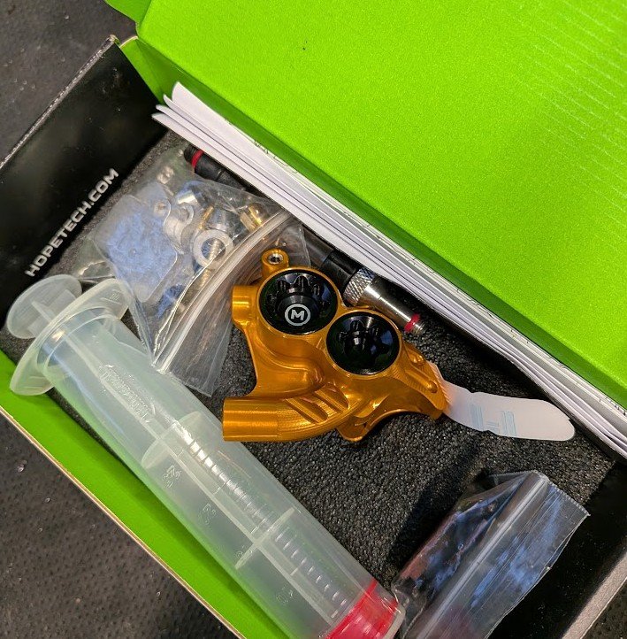 PAIR of Hope RX4+20 Callipers Complete, MINERAL ORANGE - HBSPC76C AND HBSPC78C